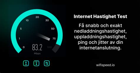 test hastighet på nettet.